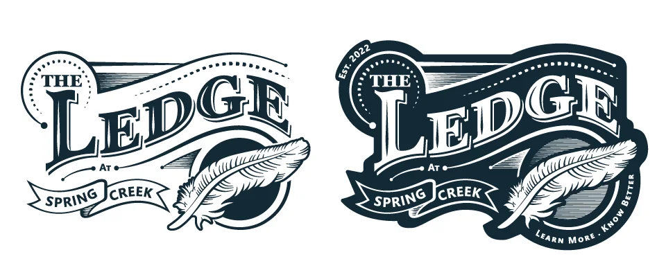 Full set of finished Ledge logo variations
